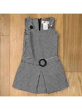 Tangerine Black and White Houndstooth Jacket